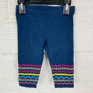 MIX & MATCH Colorful Vibrant Wave Pattern navy Kids Leggings size 2T